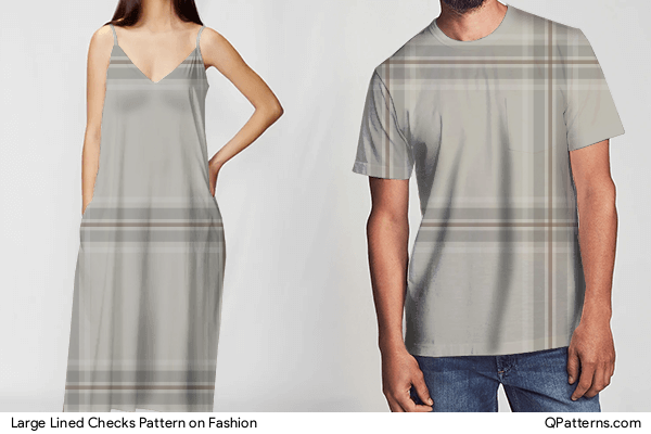 Large Lined Checks Pattern on fashion