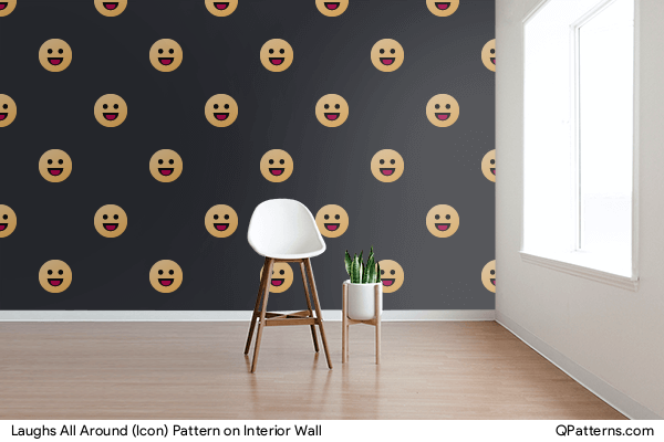 Laughs All Around (Icon) Pattern on interior-wall