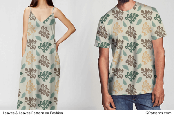 Leaves & Leaves Pattern on fashion