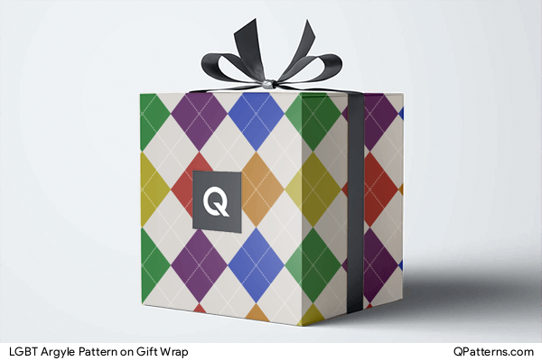 LGBT Argyle Pattern on gift-wrap