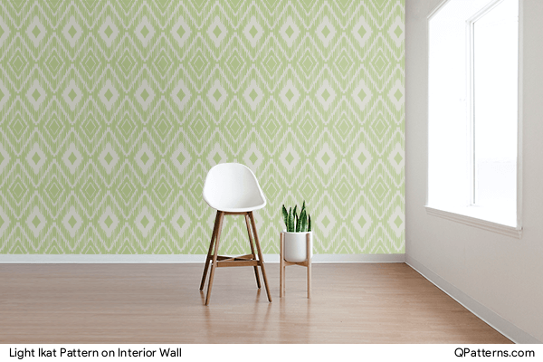 Light Ikat Pattern on interior-wall