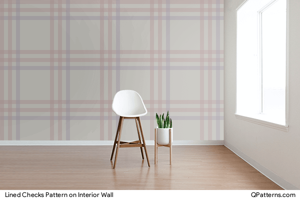 Lined Checks Pattern on interior-wall