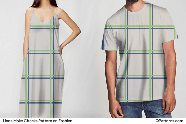 Lines Make Checks Pattern on fashion