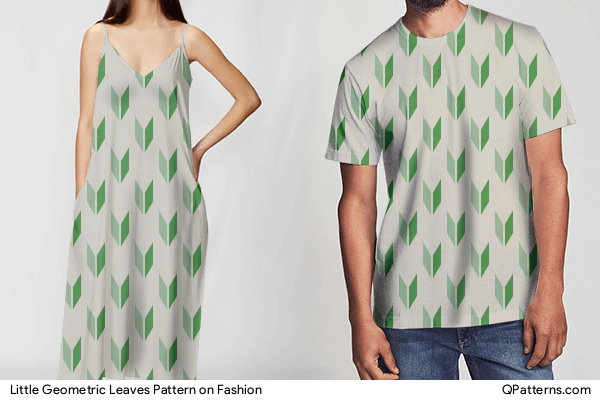 Little Geometric Leaves Pattern on fashion