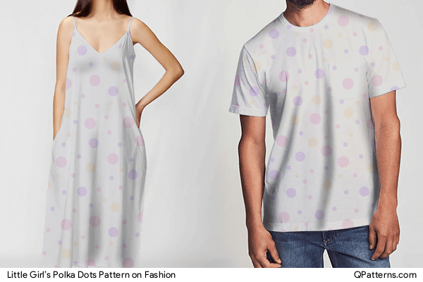 Little Girl’s Polka Dots Pattern on fashion