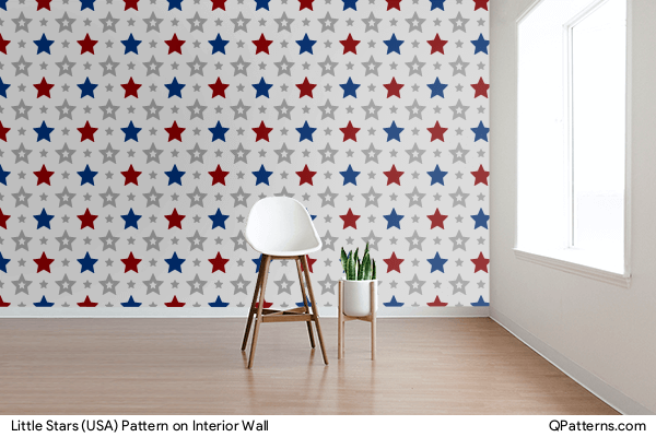Little Stars (USA) Pattern on interior-wall