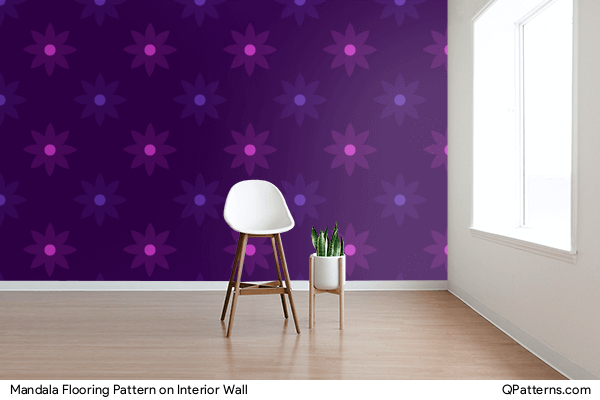 Mandala Flooring Pattern on interior-wall