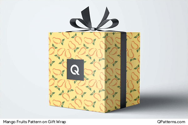 Mango Fruits Pattern on gift-wrap