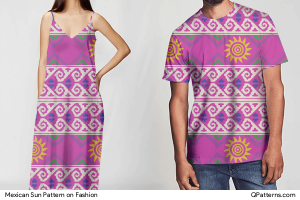Mexican Sun Pattern on fashion
