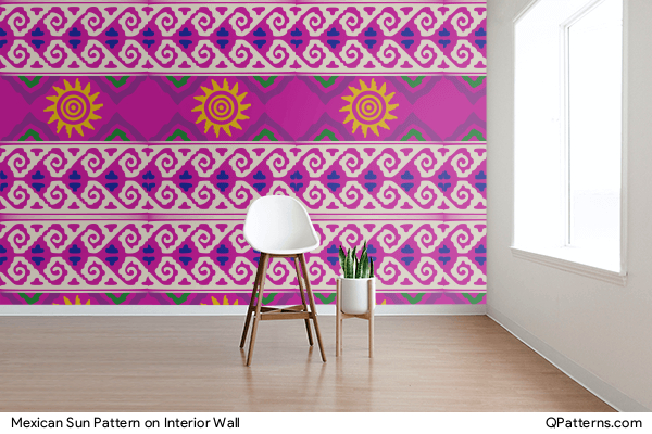 Mexican Sun Pattern on interior-wall