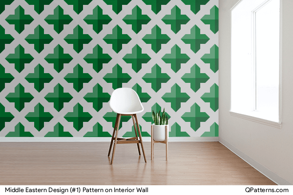Middle Eastern Design (#1) Pattern on interior-wall