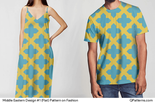 Middle Eastern Design #1 (Flat) Pattern on fashion