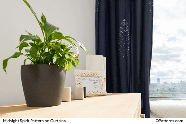 Midnight Spirit Pattern on curtains