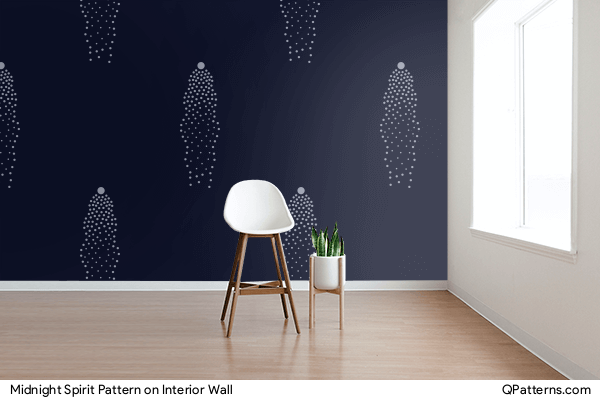 Midnight Spirit Pattern on interior-wall