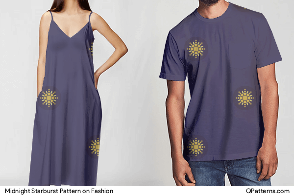 Midnight Starburst Pattern on fashion