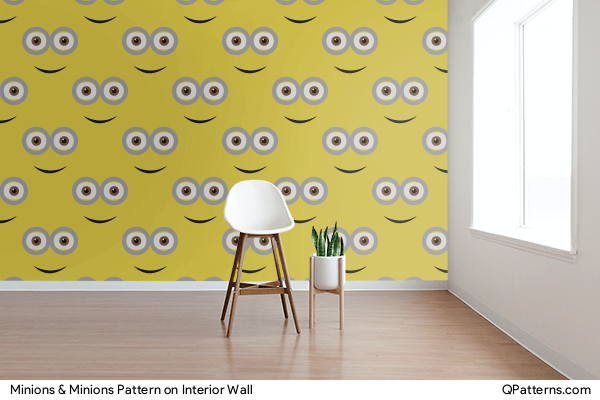Minions & Minions Pattern on interior-wall