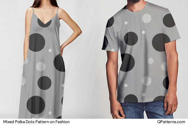 Mixed Polka Dots Pattern on fashion