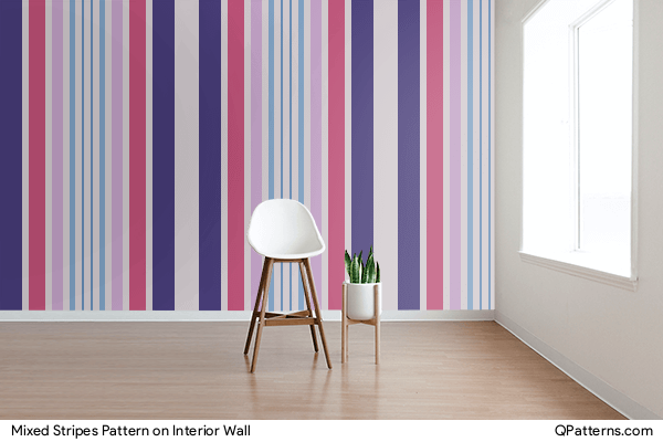 Mixed Stripes Pattern on interior-wall