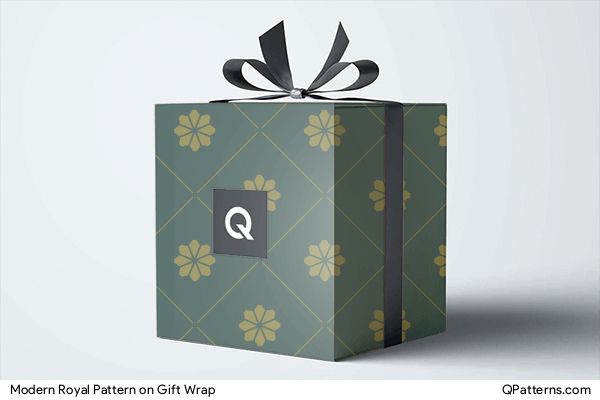 Modern Royal Pattern on gift-wrap