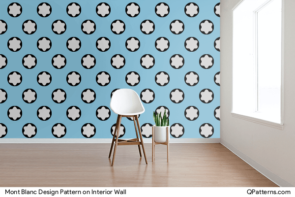 Mont Blanc Design Pattern on interior-wall