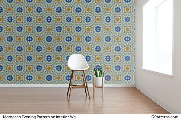 Moroccan Evening Pattern on interior-wall