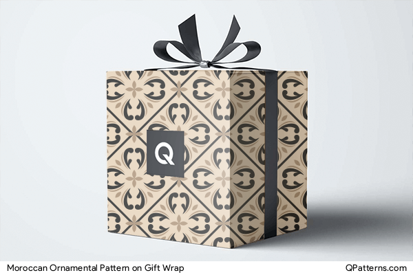 Moroccan Ornamental Pattern on gift-wrap