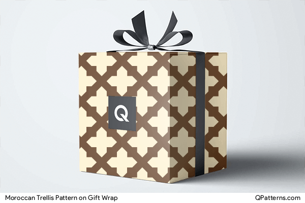 Moroccan Trellis Pattern on gift-wrap