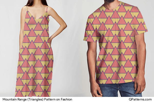 Mountain Range (Triangles) Pattern on fashion