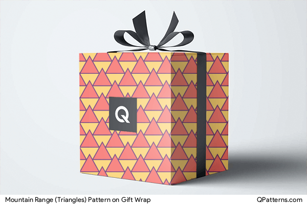Mountain Range (Triangles) Pattern on gift-wrap
