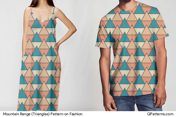 Mountain Range (Triangles) Pattern on fashion