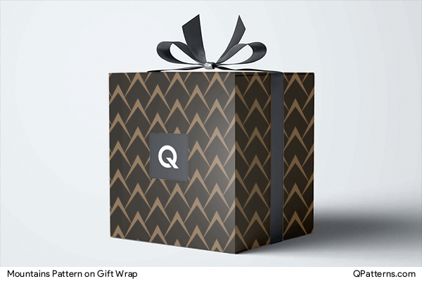 Mountains Pattern on gift-wrap