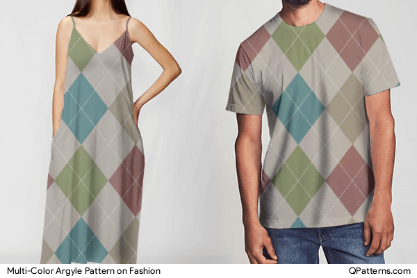 Multi-Color Argyle Pattern on fashion