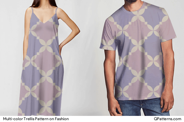 Multi-color Trellis Pattern on fashion