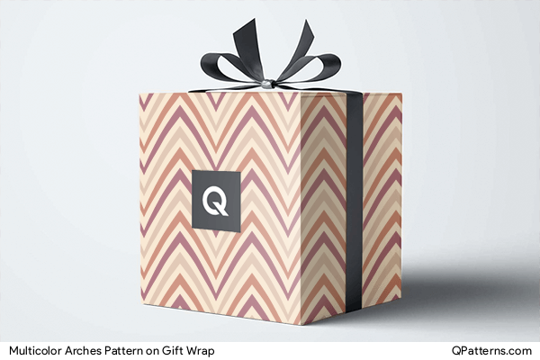 Multicolor Arches Pattern on gift-wrap
