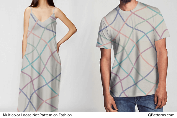 Multicolor Loose Net Pattern on fashion