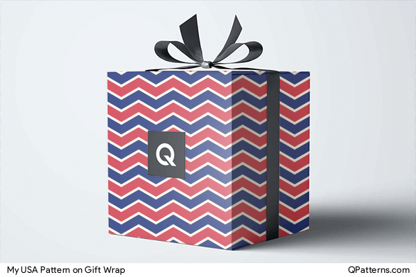 My USA Pattern on gift-wrap