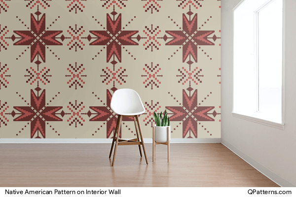 Native American Pattern on interior-wall