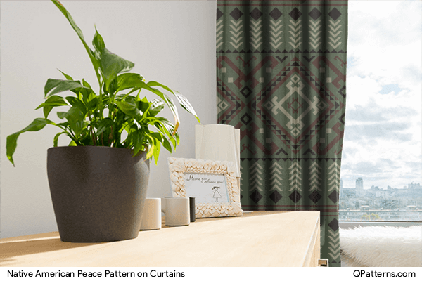 Native American Peace Pattern on curtains