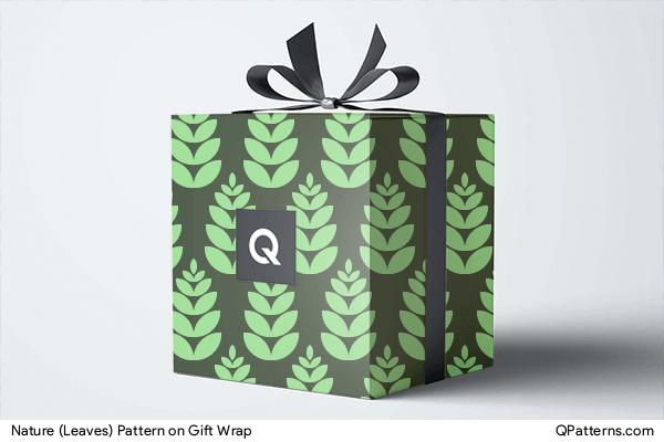Nature (Leaves) Pattern on gift-wrap