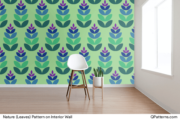 Nature (Leaves) Pattern on interior-wall