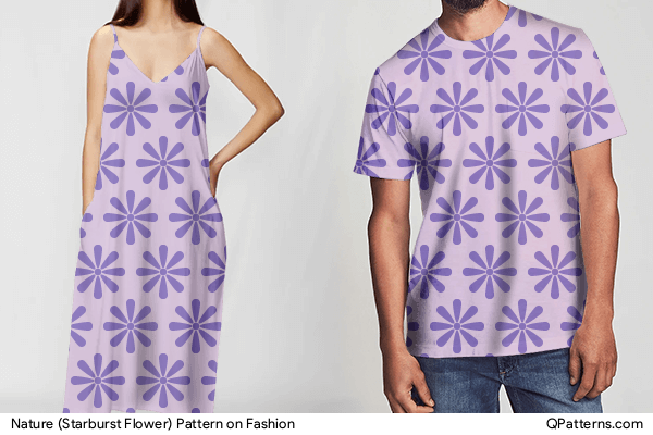 Nature (Starburst Flower) Pattern on fashion