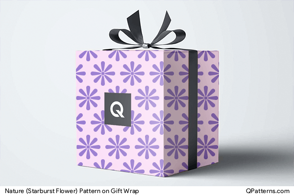 Nature (Starburst Flower) Pattern on gift-wrap