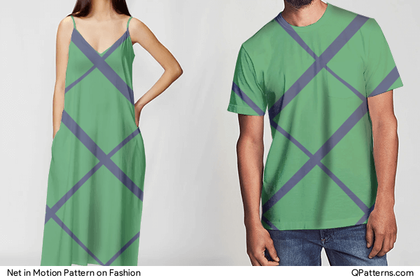 Net in Motion Pattern on fashion