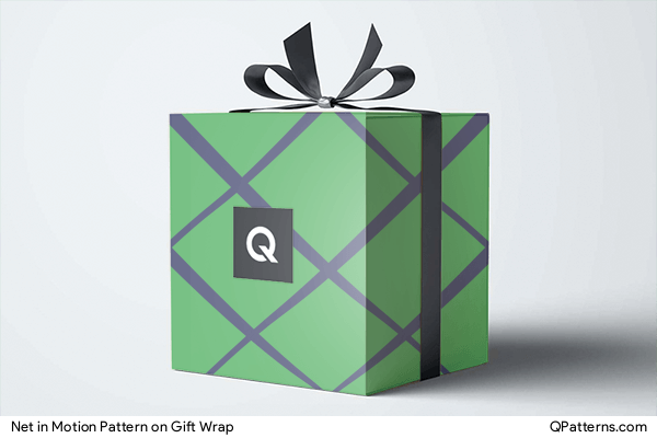 Net in Motion Pattern on gift-wrap
