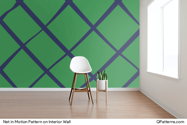 Net in Motion Pattern on interior-wall