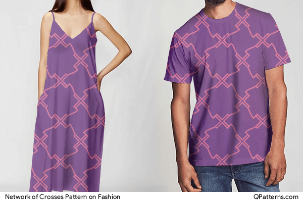 Network of Crosses Pattern on fashion