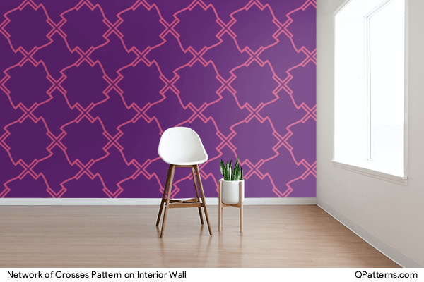 Network of Crosses Pattern on interior-wall