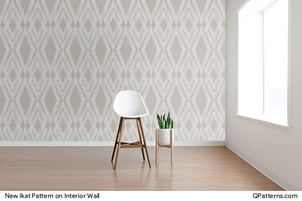 New Ikat Pattern on interior-wall