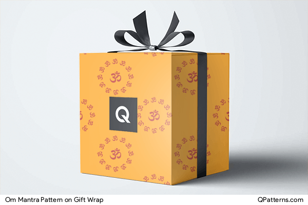 Om Mantra Pattern on gift-wrap
