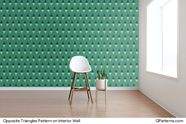 Opposite Triangles Pattern on interior-wall